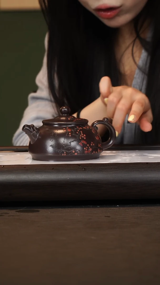 茶壶紫砂邵沛华/紫泥/龙吟/260c