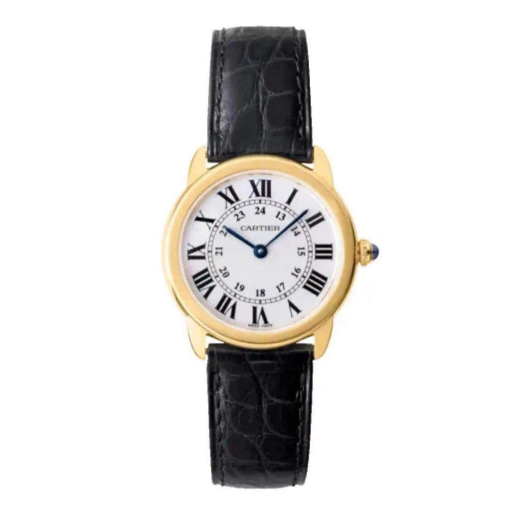 95新 Cartier/卡地亚 伦敦系列/18K金/女款石英表径29.5/W6700355