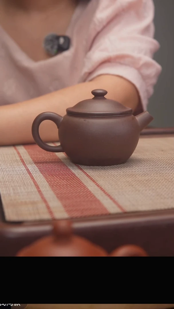 茶壶紫砂巨轮底槽清200cc