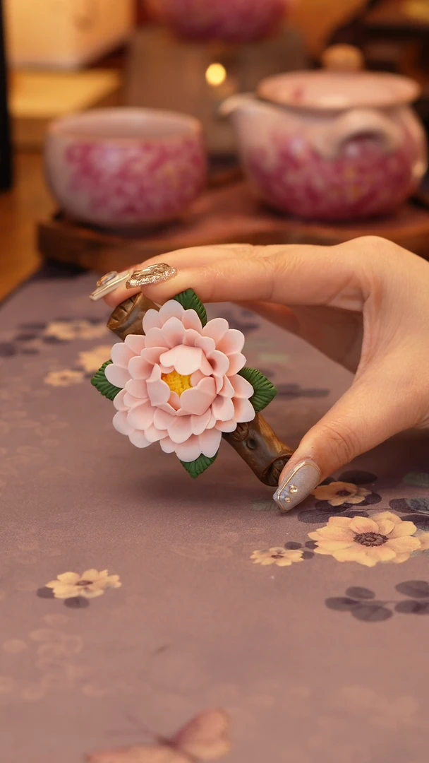 【闪购商品】牡丹摆件············