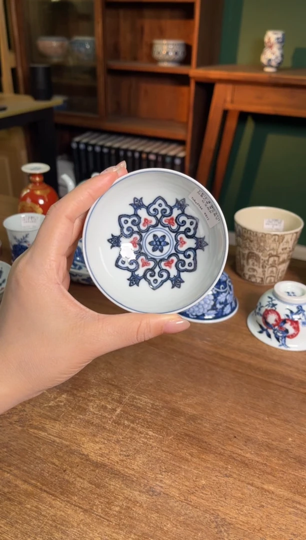 阳春白雪 宝相纹普洱杯