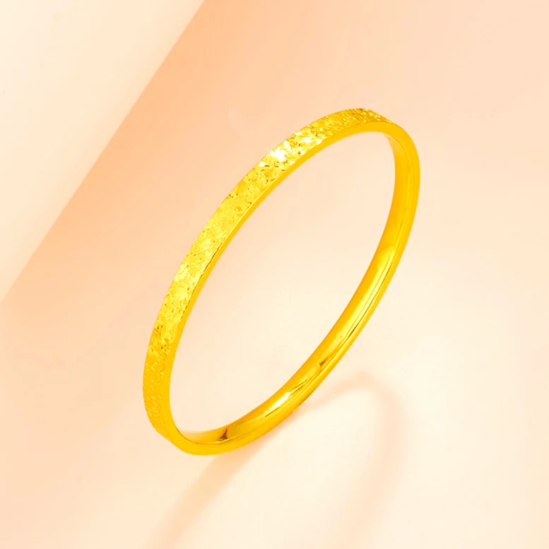 【艺馨专享】足金999 碎冰冰手镯 YX025