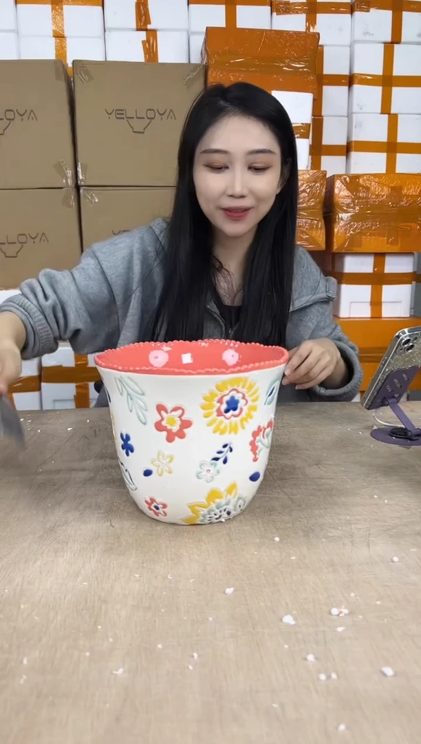 收腰好多花粉红中号21x17