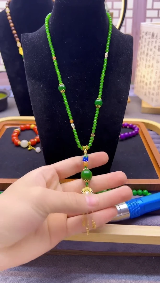 【闪购商品】和田玉颈饰14K金镶嵌X236