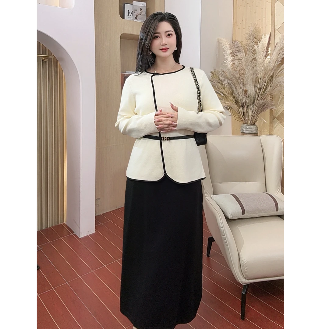 【大码定制】IEF/爱依服2025年秋季新品收腰显瘦上下套裙