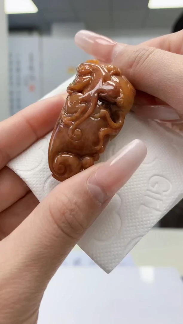 【闪购商品】定制翡翠未镶嵌5145lr-毛货挂件59