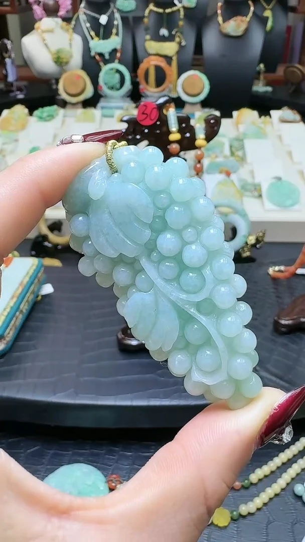 【闪购商品】翡翠颈饰未镶嵌翡翠吊坠（待编织）