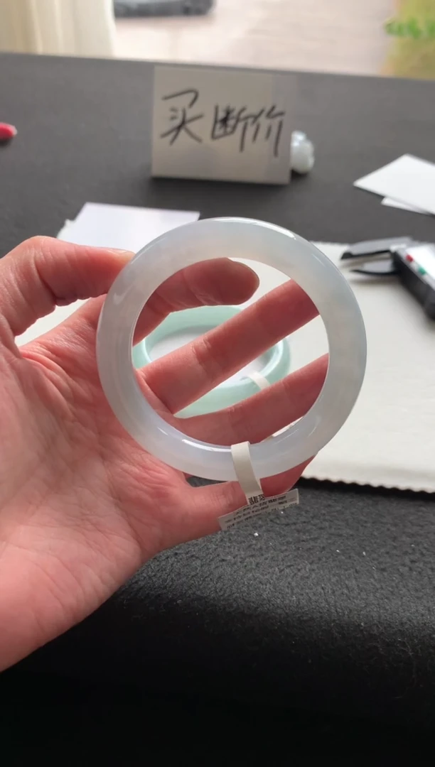 未镶嵌手镯翡翠54.4圆条买断Y3888