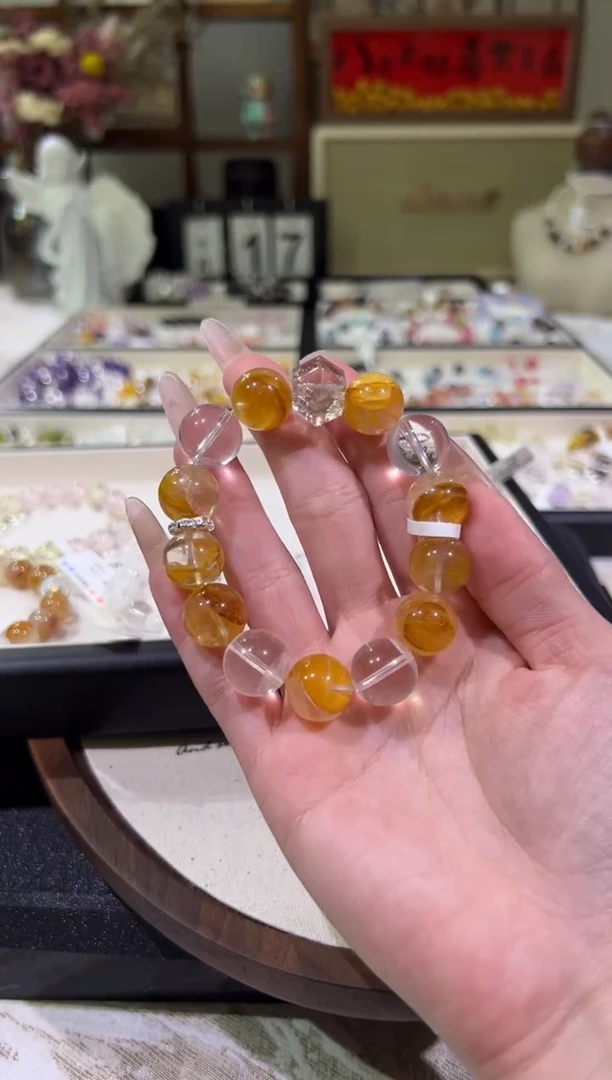 合金手链水晶天然水晶 多样性发一