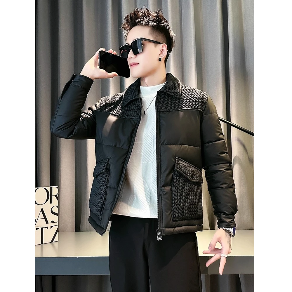 反季节衣服棉服冬季新款棉袄高级感痞帅男装潮流时尚百搭棉衣外套