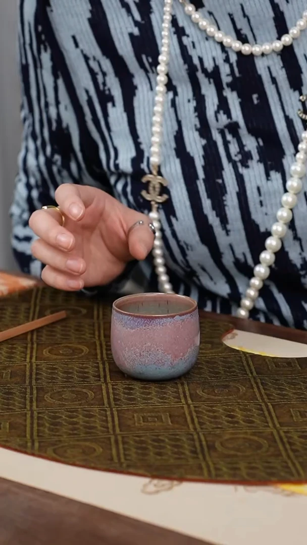 【闪购商品】钧窑幻彩圆融茶杯