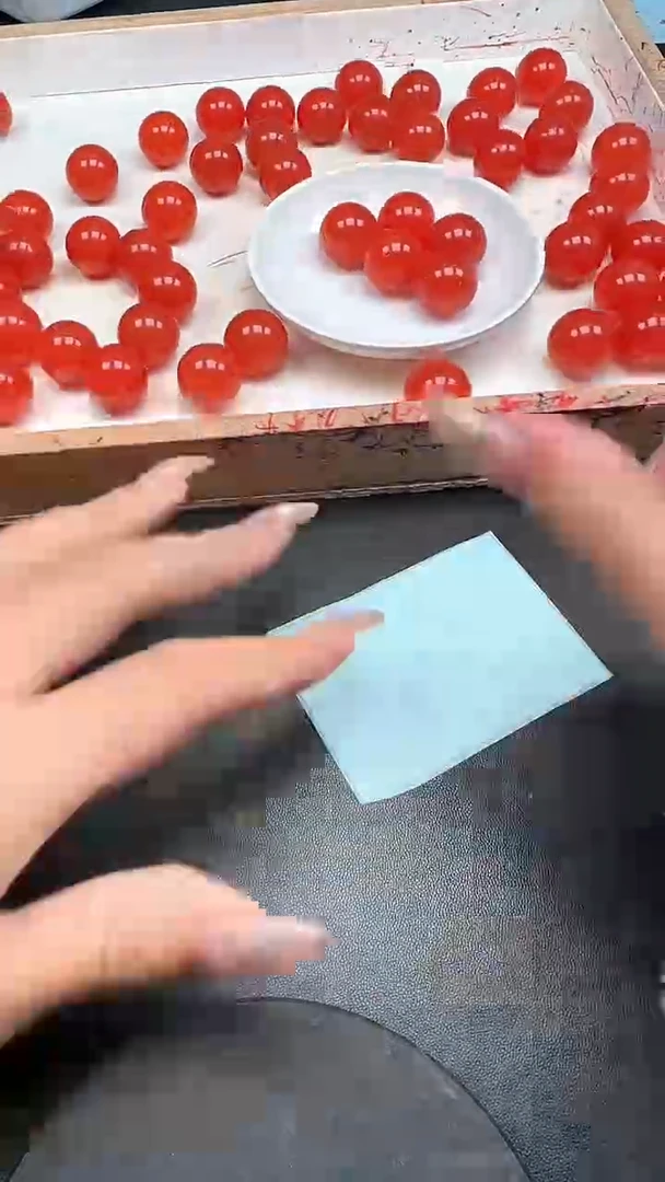 未镶嵌散珠南红玛瑙柿子红N356卡20MM1颗