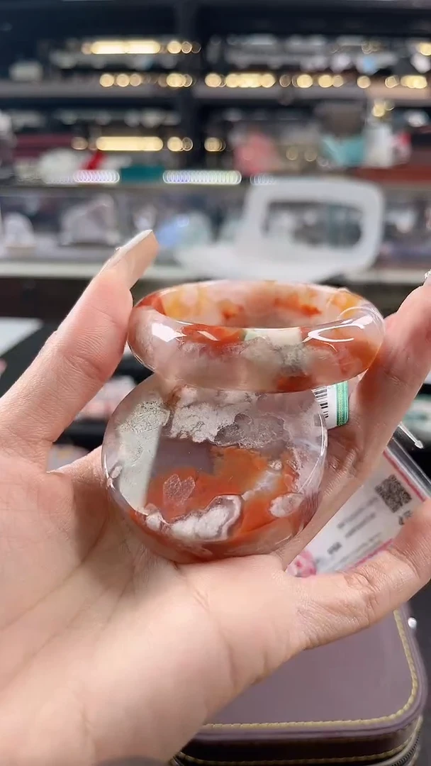 未镶嵌手镯石英质玉54圈口（赠品镯心）695484