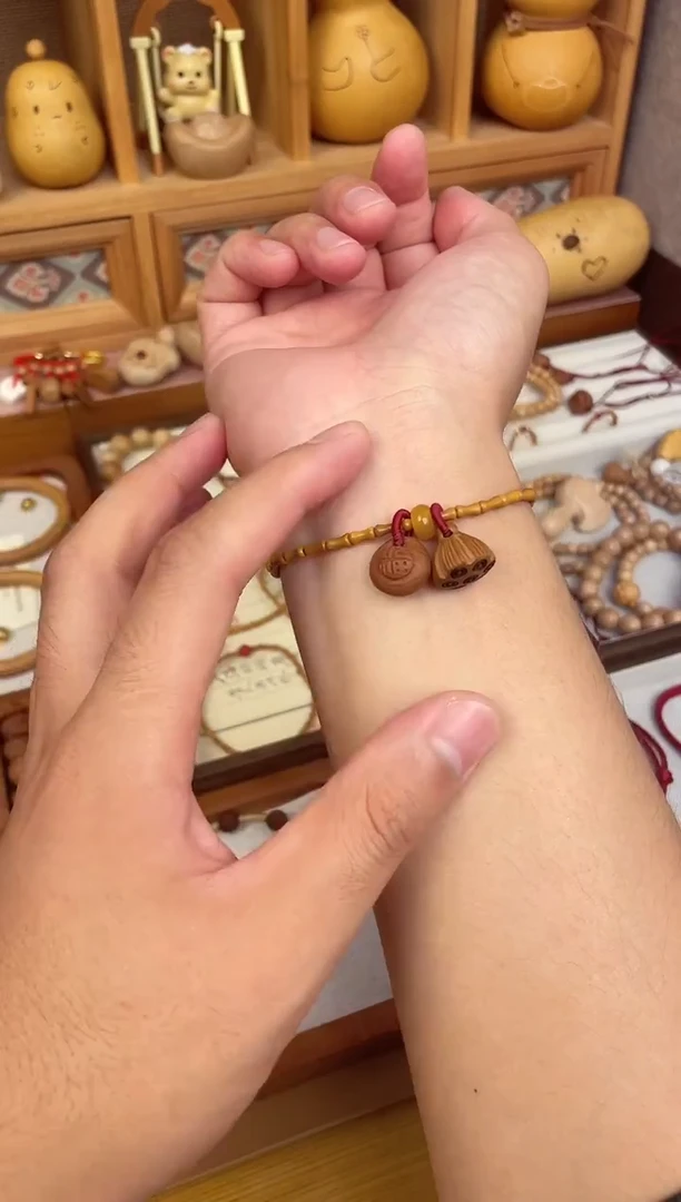 手串/手链核桃竹节手串一物一拍好运连连款