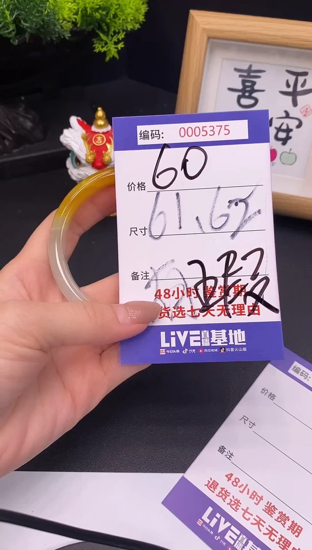 未镶嵌手镯翡翠0005375