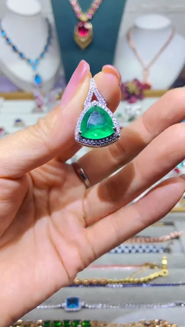 银S925镶嵌耳饰紫晶1