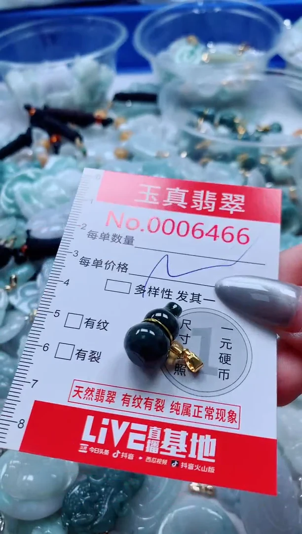 吊坠(不含链)未镶嵌翡翠6466
