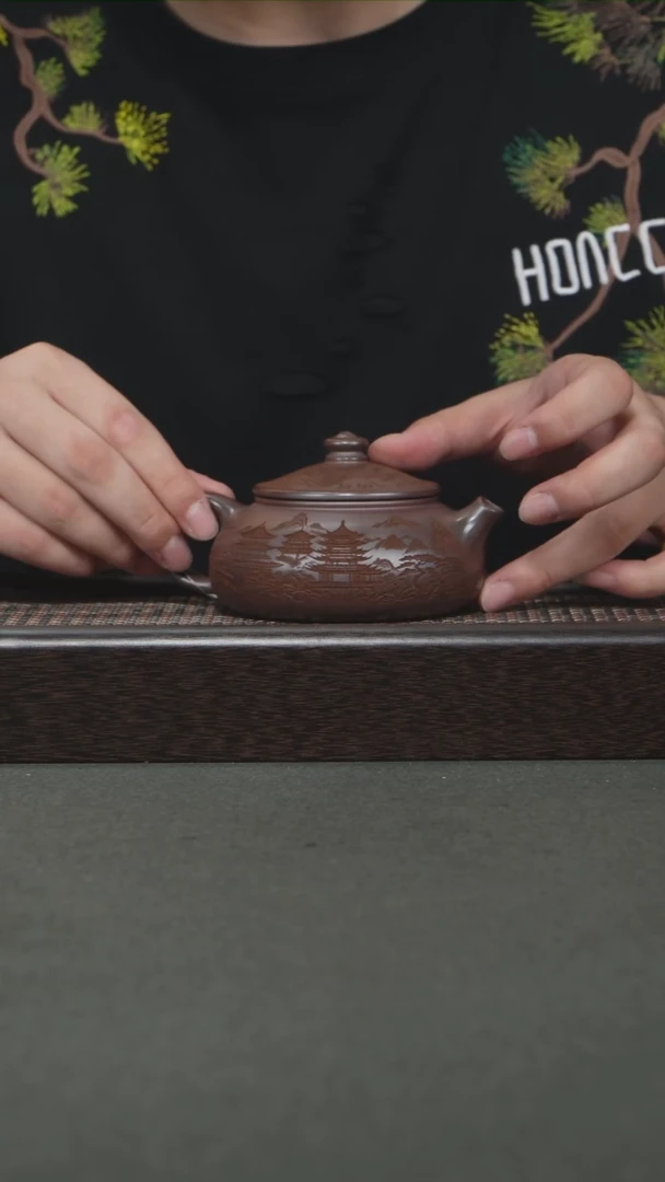 茶壶紫砂宜兴紫砂210cc1001