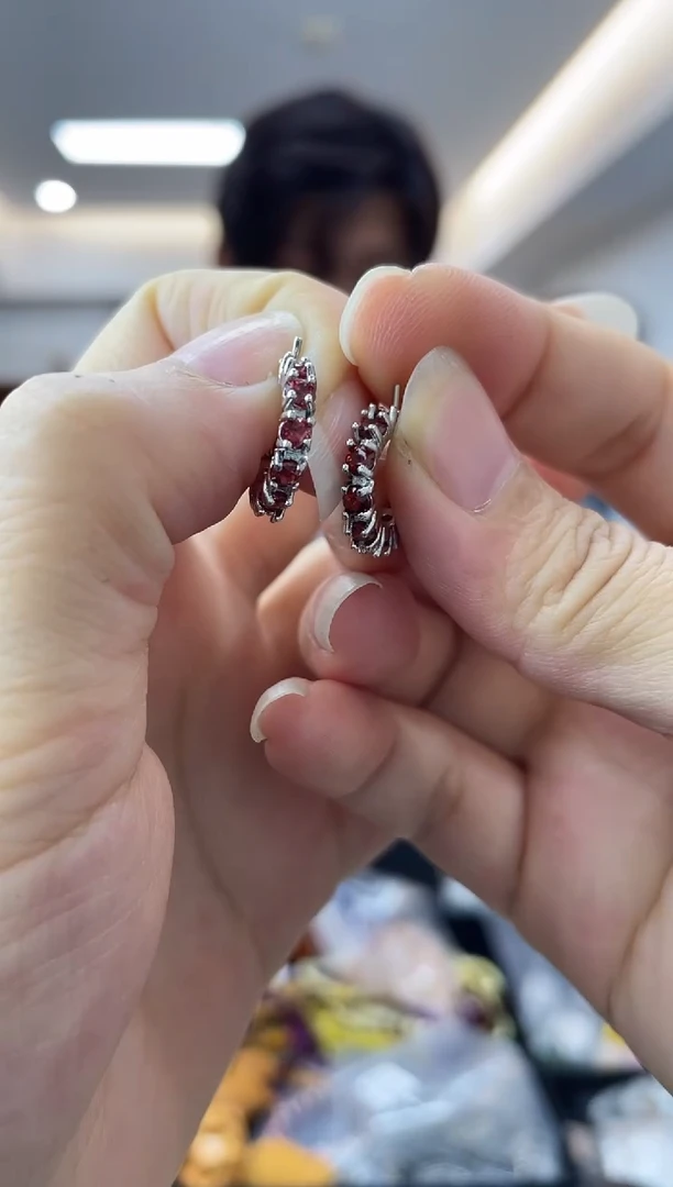 【闪购商品】石榴石·银S925镶嵌多样性一件发货