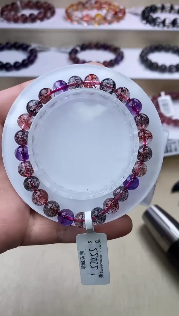 【闪购商品】水晶手链未镶嵌黑加仑超七7m+