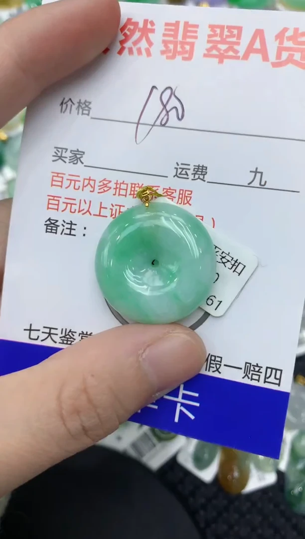 【闪购商品】翡翠颈饰18K金镶嵌111111111111