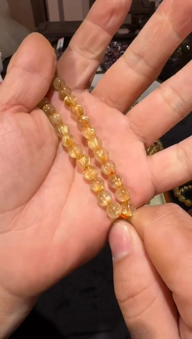 未镶嵌手串发晶SJ-748金发晶