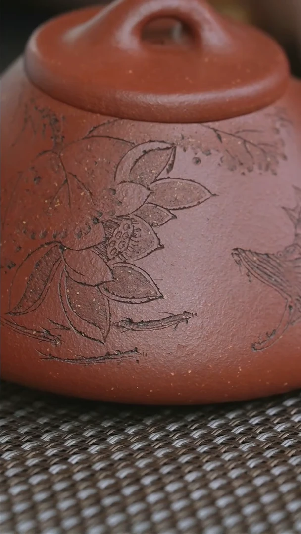 茶壶紫砂12-半手红降坡鳜鱼子冶200cc