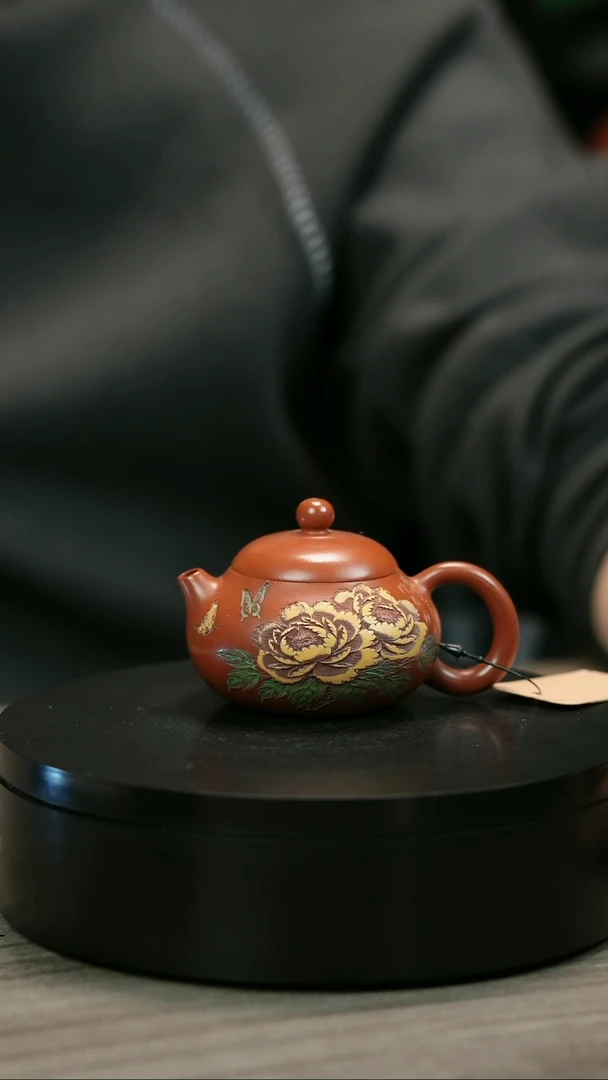 茶壶紫砂宁**王H2298赵翠虹彩绘文旦