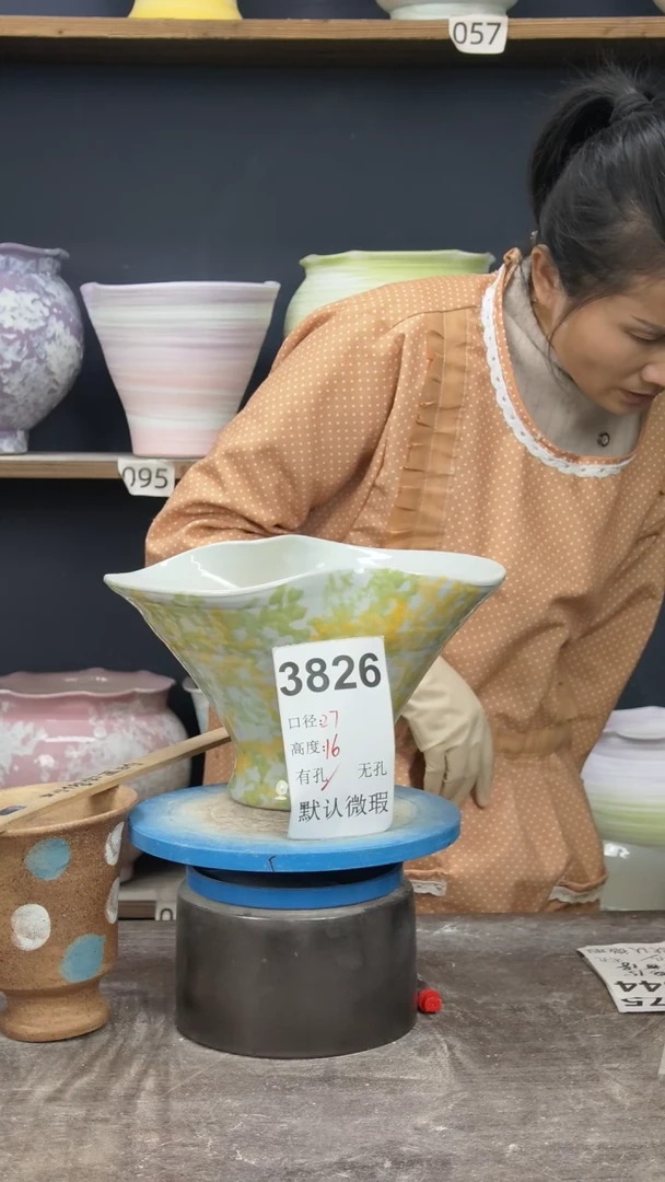 景德镇花盆默认微瑕3826