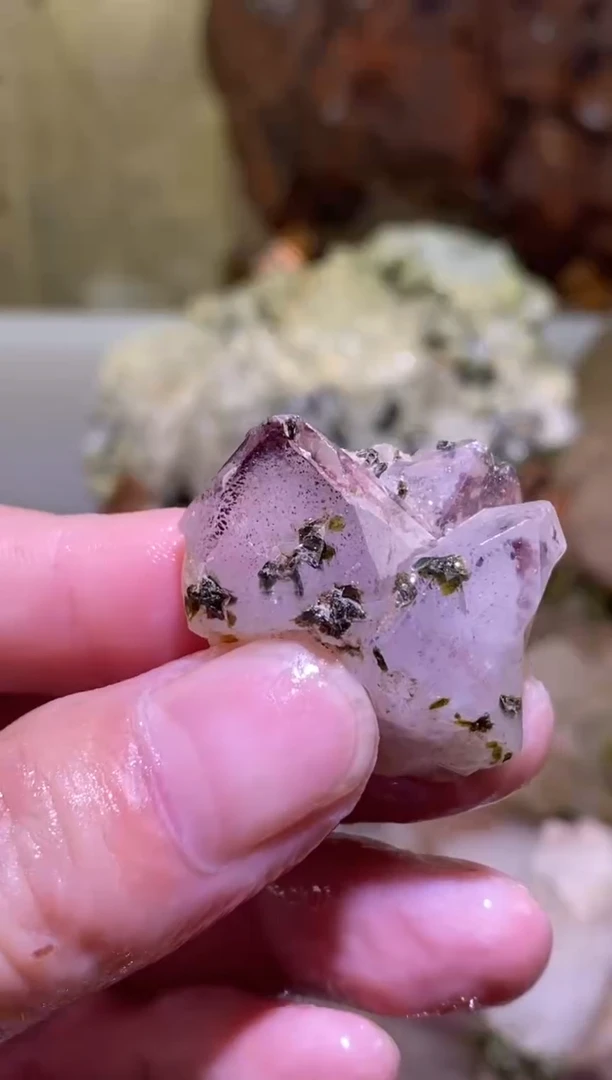 未镶嵌珠宝半成品水晶46号四川美姑超七花园水晶