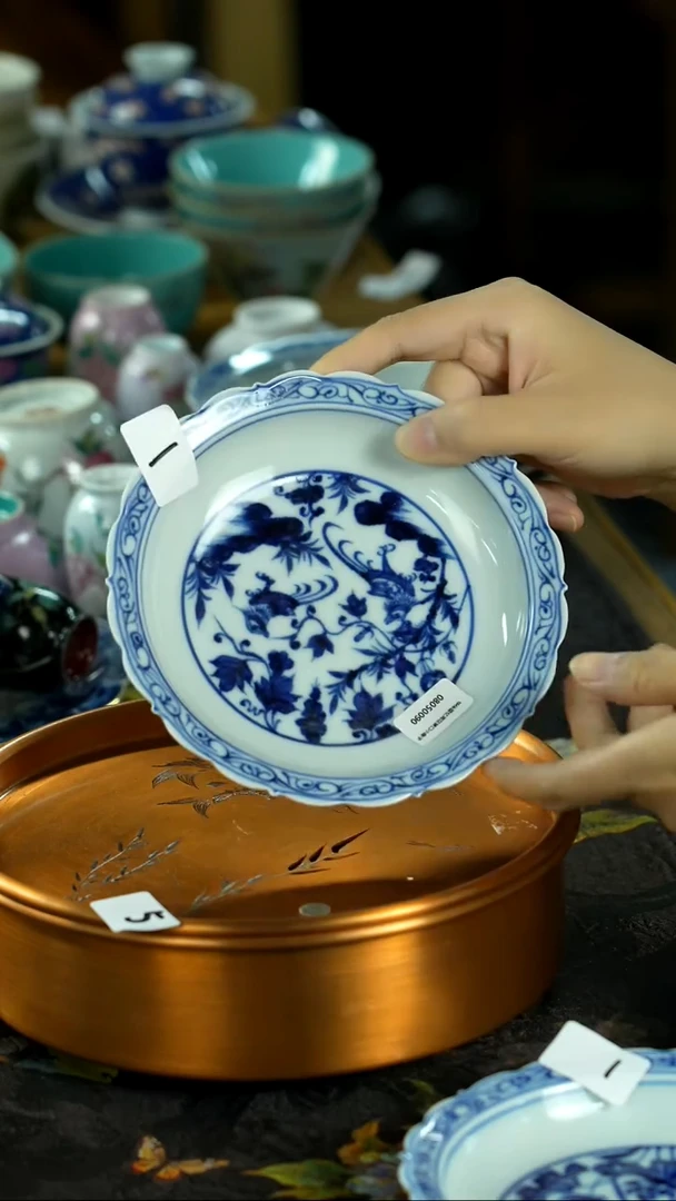 中秋国庆景德镇手绘瓷器