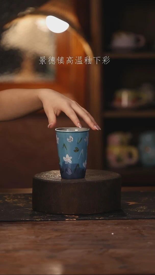 陶瓷景德镇高温釉下手绘陶瓷239