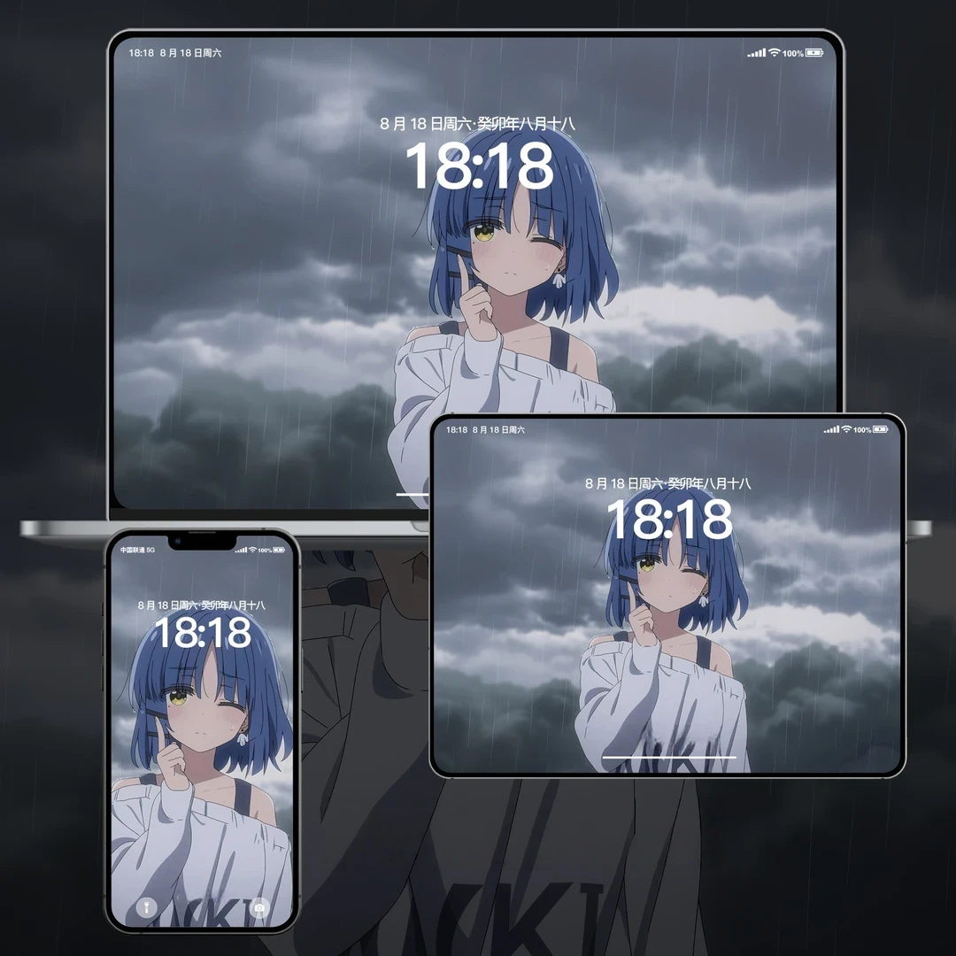 孤独摇滚山田凉插画二次元iphone苹果安卓手机电脑ipad平板壁纸图