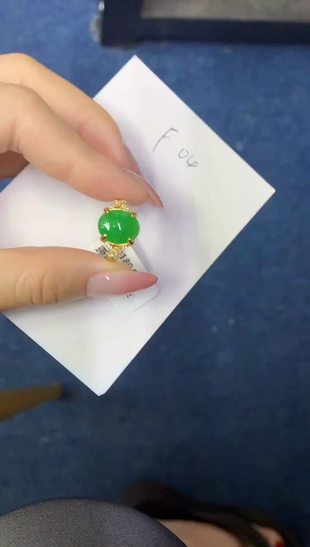 翡翠银S925镶嵌颈饰缅甸天然翡翠A货