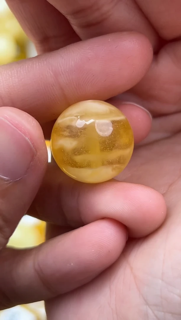裸石蜜蜡未镶嵌天然蜜蜡微瑕珠子 假一赔万