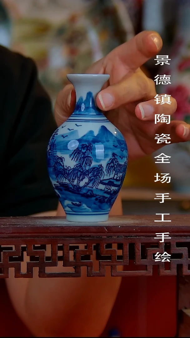 摆件景德镇陶瓷 全场手工手绘