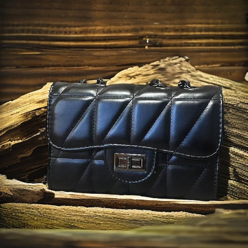 今年流行高级感小包包女包2024新款时尚菱格链条小方包801