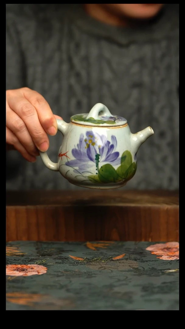 瓷片釉下彩手工手绘同款陶器
