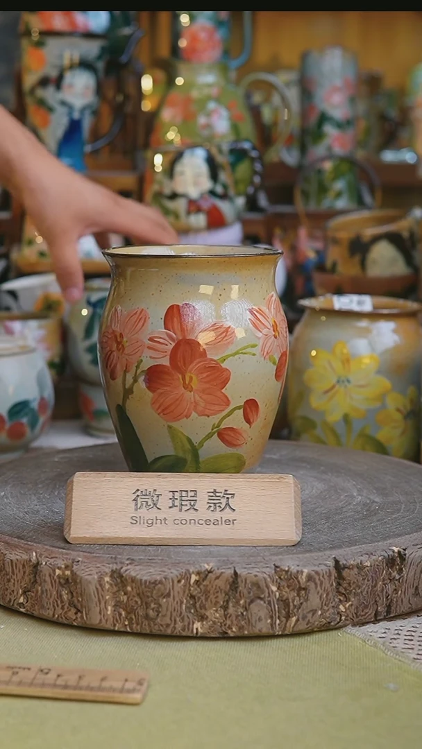 手绘手工陶瓷105景德镇釉下彩手绘