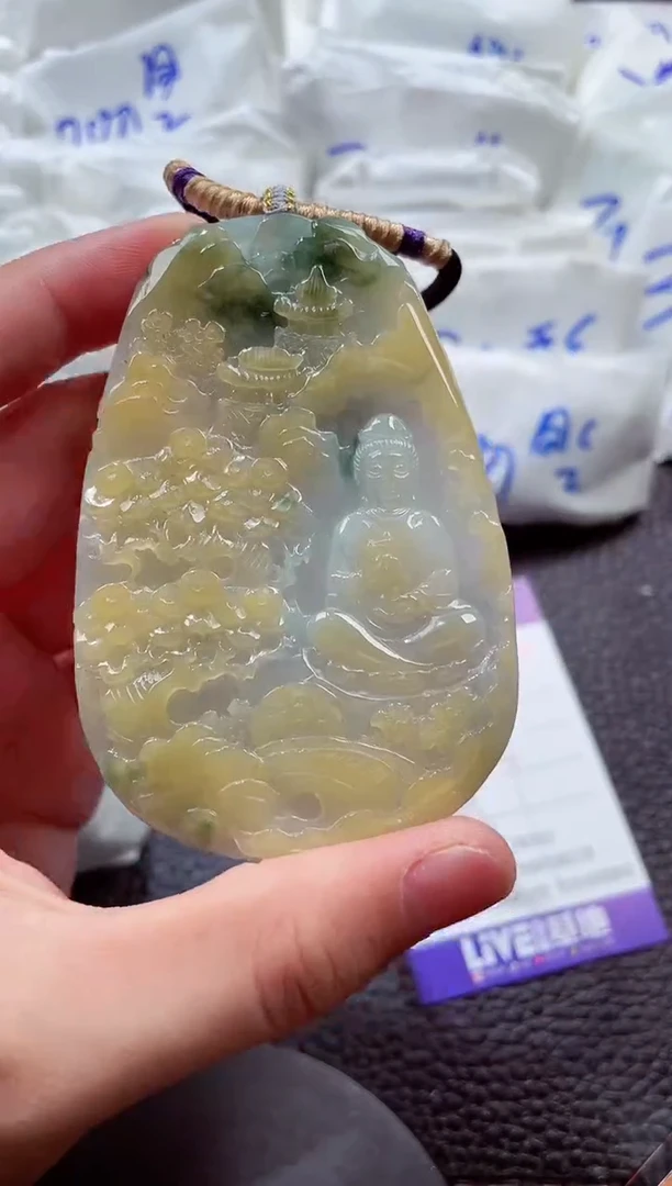 颈饰未镶嵌翡翠00007835素衣观音