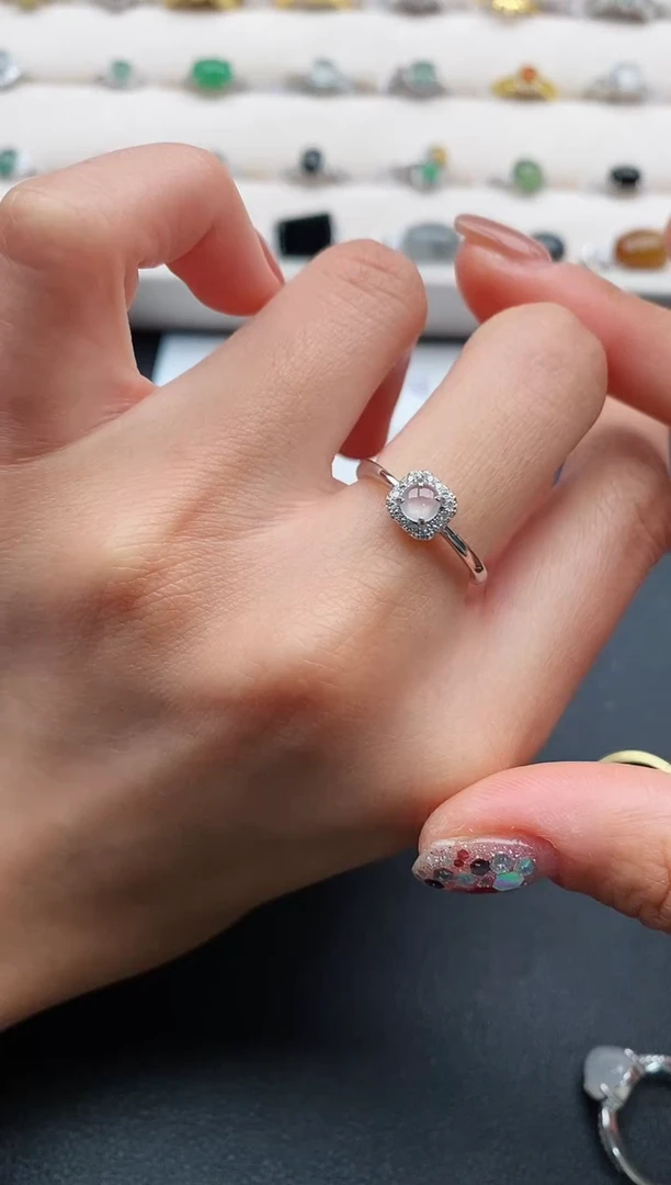 银S925镶嵌戒指翡翠555555555+2