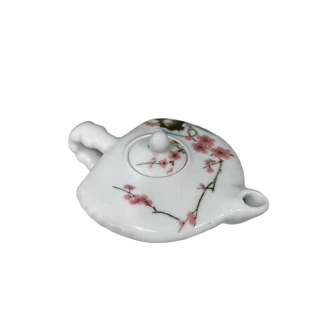 振中珍藏水点桃花扁壶