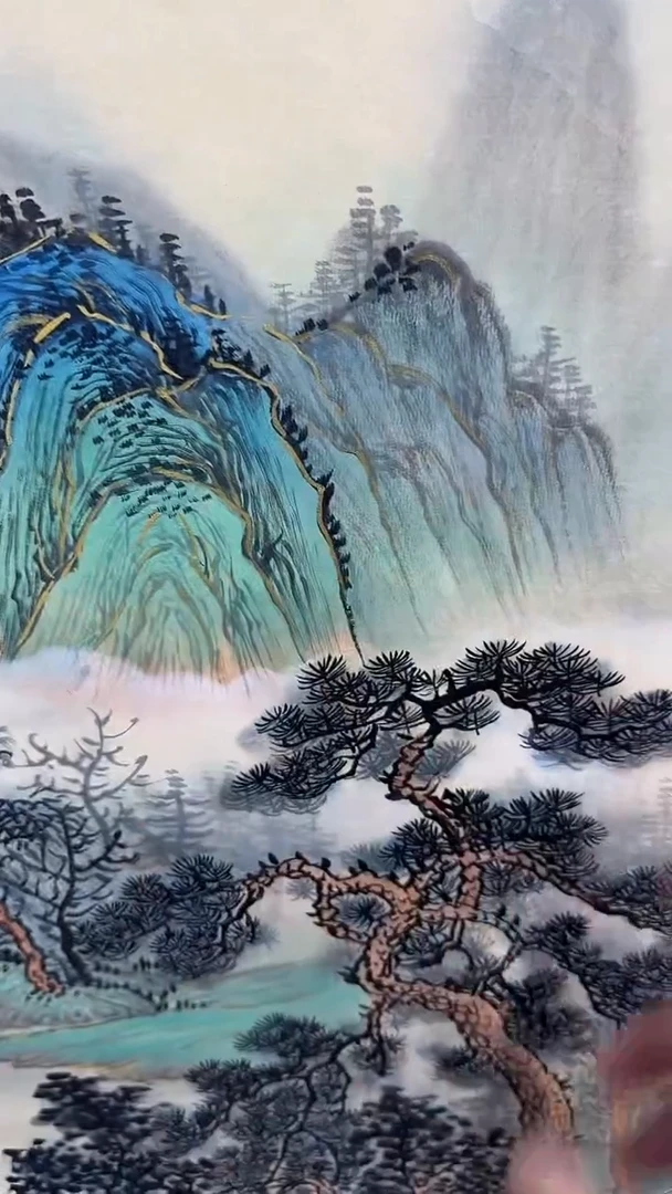 国画张晓石山水作品