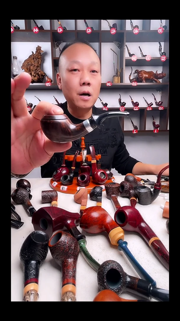 意大利石楠木手工打磨烟斗
