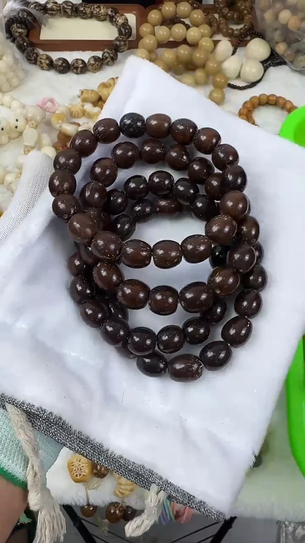 菩提根/象牙果手串13-14紫金鼠