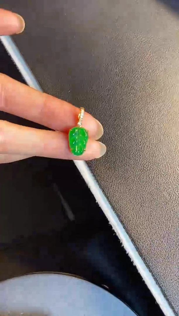 吊坠(不含链)银S925镶嵌翡翠1