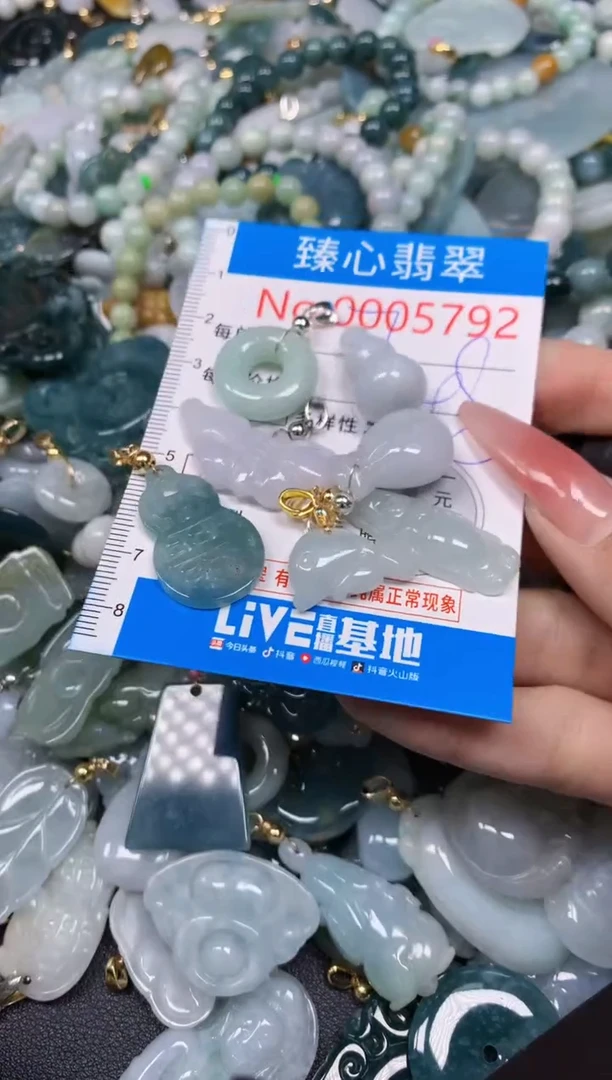 【闪购商品】翡翠颈饰未镶嵌含绳0005792