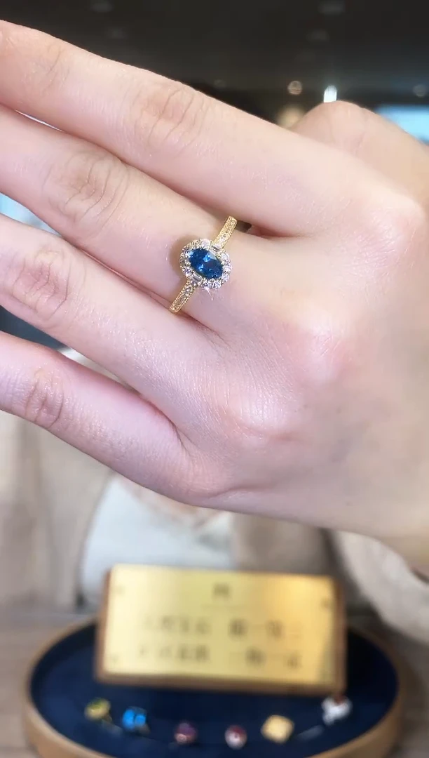 【闪购商品】托帕石戒指银S925镶嵌09