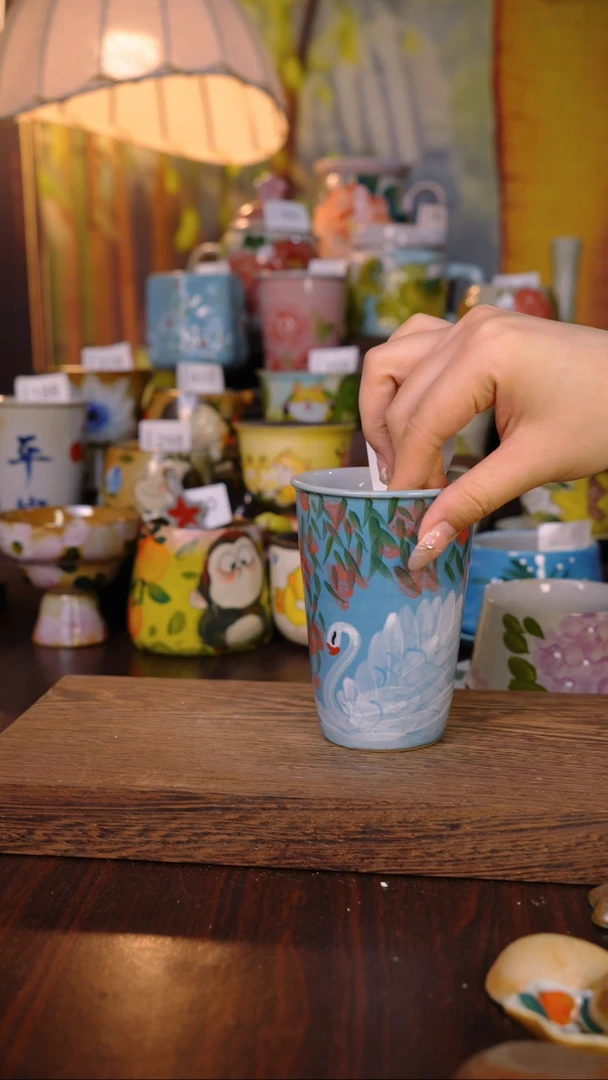 摆件泥垚手作 景德镇手工手绘器物