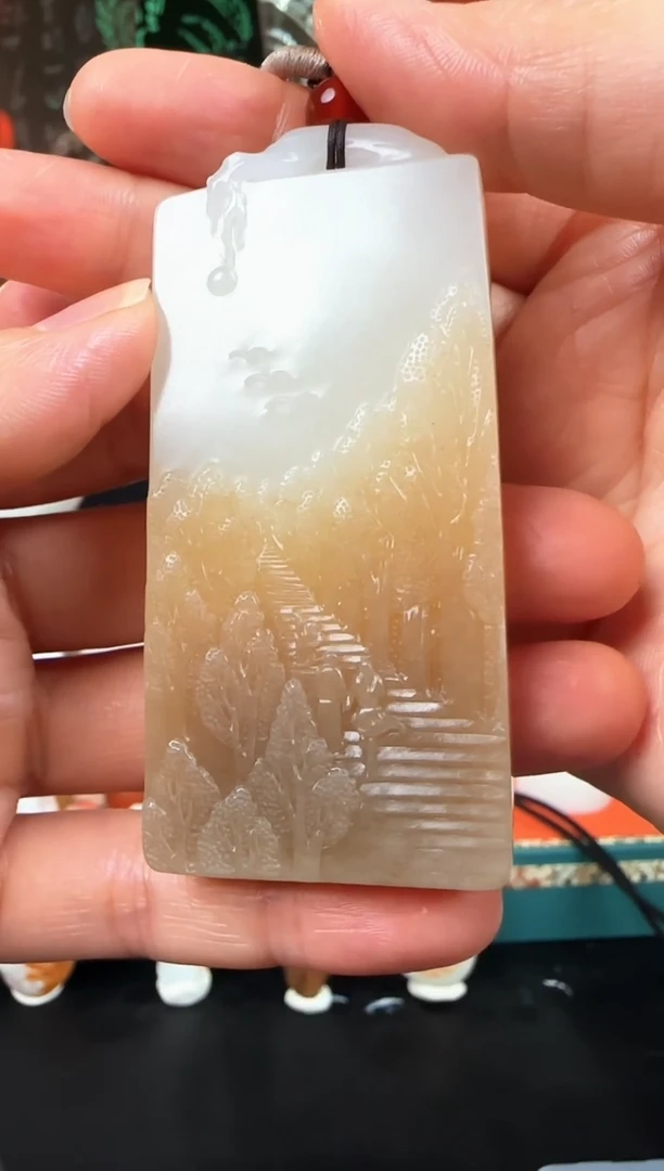 未镶嵌和田玉挂件悟道